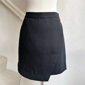Banana Republic Black Faux Wrap Mini Skirt